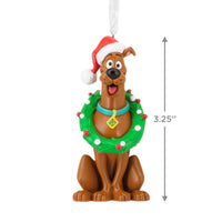 Hallmark Scooby - Doo Hanging Ornament with Wreath & Santa Hat - Kawaii Toys