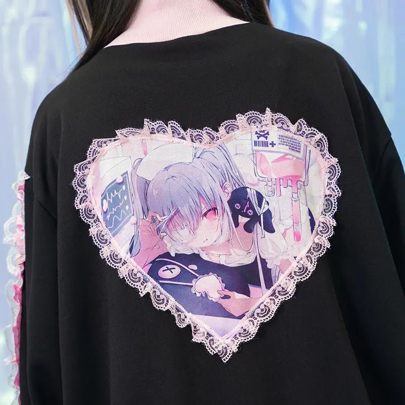 Harajuku Style Japanese Yami Kawaii Healing Heart Jacket - Kawaii Toys