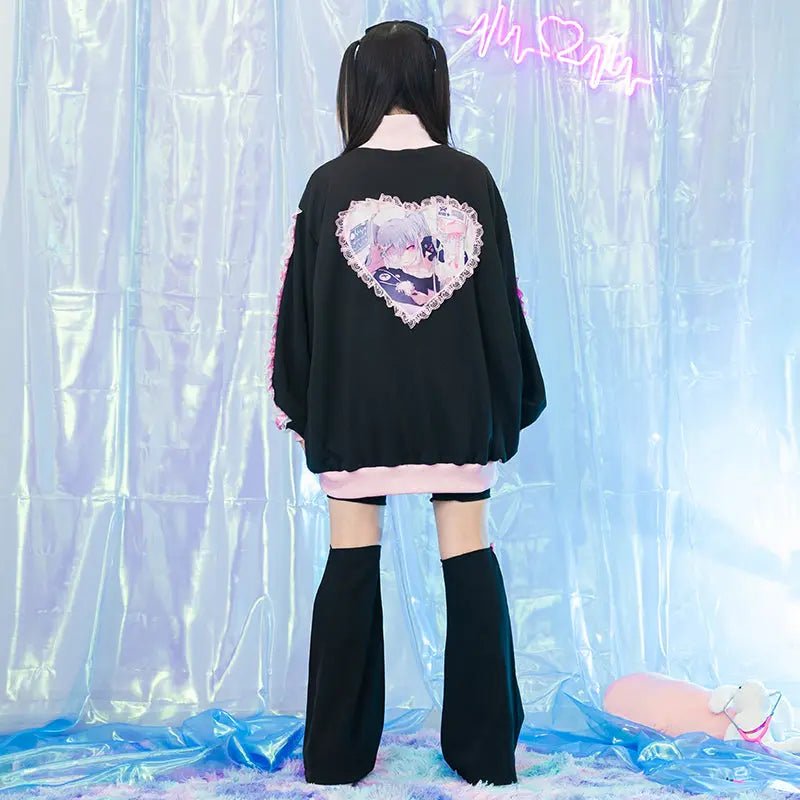 Harajuku Style Japanese Yami Kawaii Healing Heart Jacket - Kawaii Toys