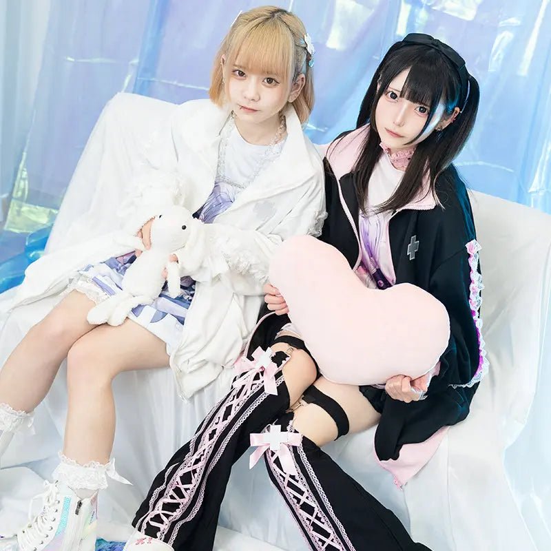 Harajuku Style Japanese Yami Kawaii Healing Heart Jacket - Kawaii Toys