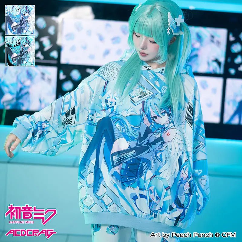 Harajuku Style Pastel Hatsune Miku Hoodie - Kawaii Toys