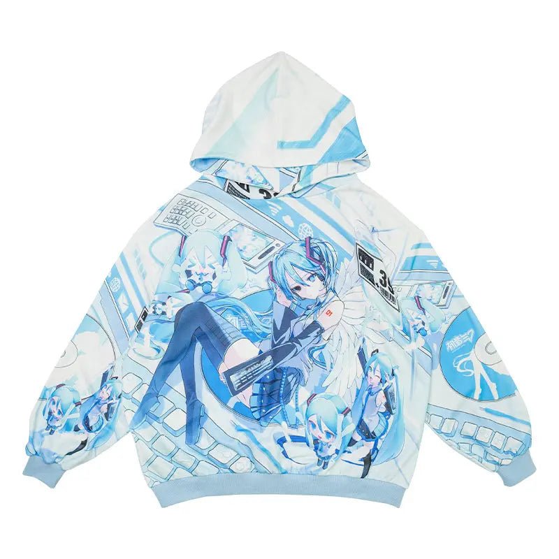 Harajuku Style Pastel Hatsune Miku Hoodie - Kawaii Toys