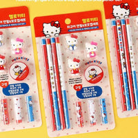 Hello Kitty Figure Pencil & Pencil Cap Set - Kawaii Toys