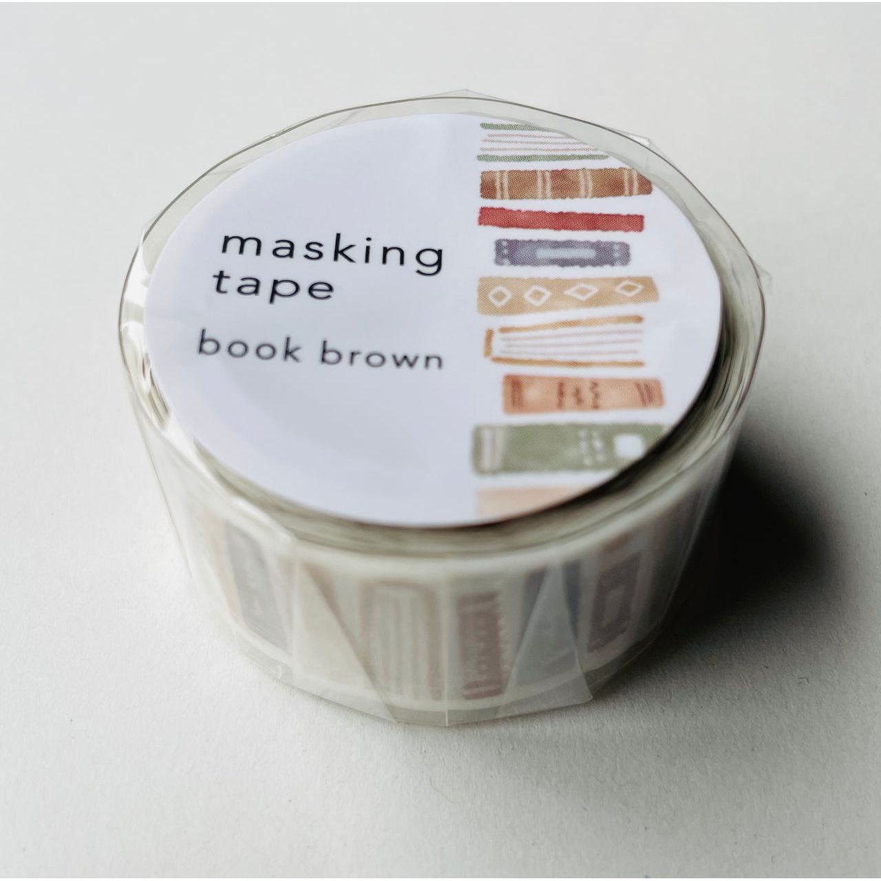 Japan Mind Wave Brown Book Masking Washi Tape - Kawaii Toys
