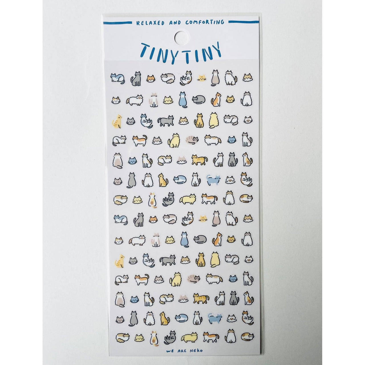 Japan Mind Wave Tiny Tiny We Are Neko Kawaii Cats Stickers Sheet - Kawaii Toys