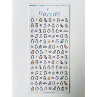 Japan Mind Wave Tiny Tiny We Are Pengin Kawaii Penguins Stickers Sheet - Kawaii Toys