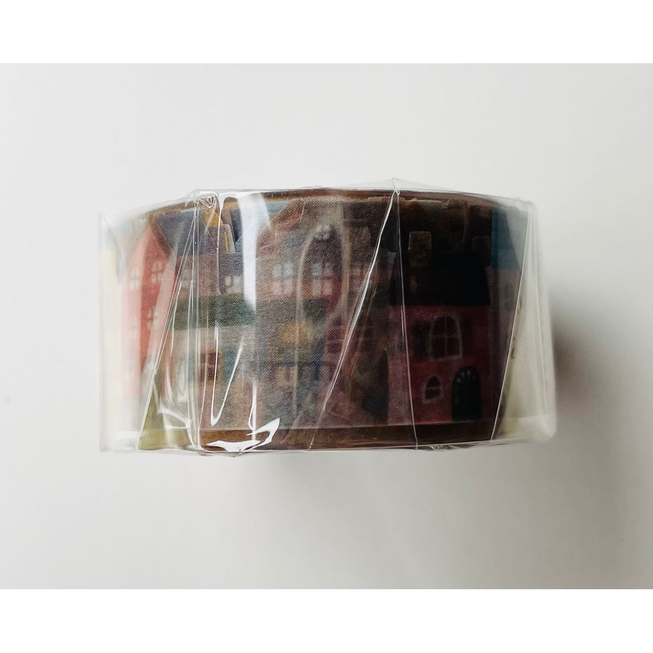 Japan Mind Wave Washi Tape Edge - less Masking Tape Row of Houses - Kawaii Toys