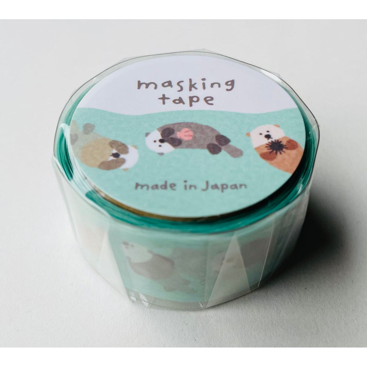 Japan Mind Wave Washi Tape Hokkori Masking Tape Die - Cut Sea Otter - Kawaii Toys