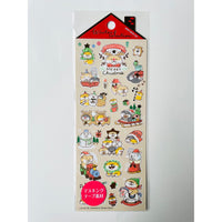 Japan Mind Wave Winter Selection Merry Christmas Kawaii Animals Stickers Sheet - Kawaii Toys