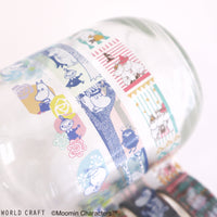 Japan World Craft Moomin Film Clear Washi Tape - Flower - Kawaii Toys