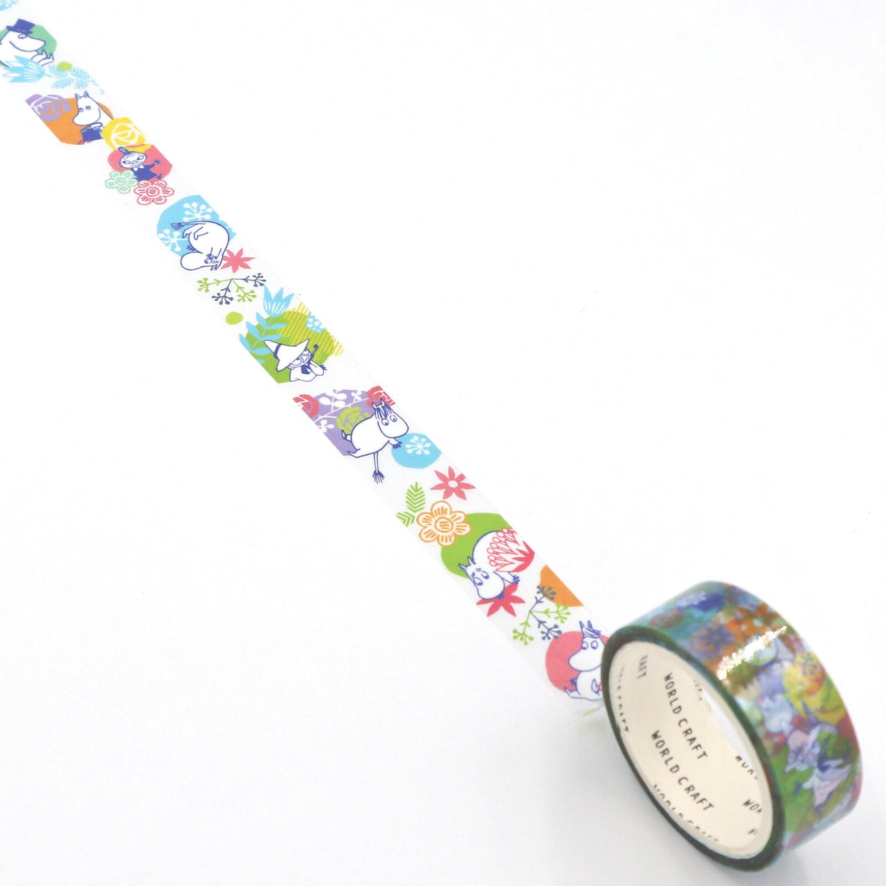 Japan World Craft Moomin Film Clear Washi Tape - Flower - Kawaii Toys