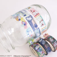 Japan World Craft Moomin Film Clear Washi Tape - Flower - Kawaii Toys