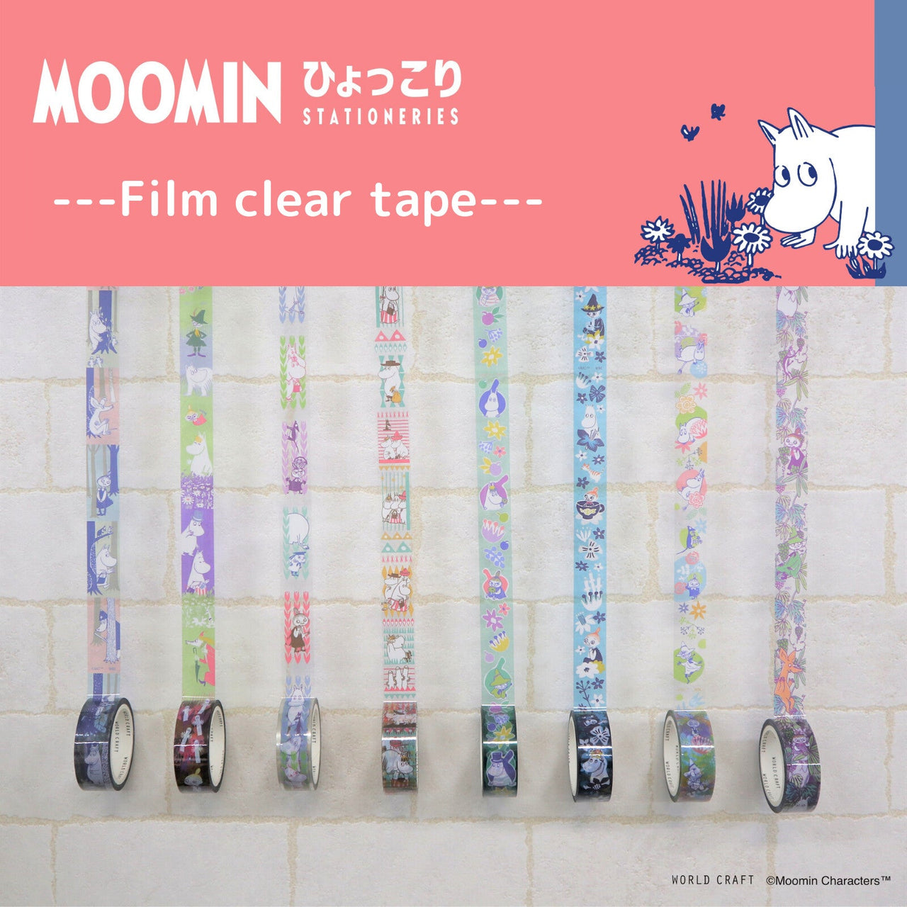 Japan World Craft Moomin Film Clear Washi Tape - Going - Kawaii Toys