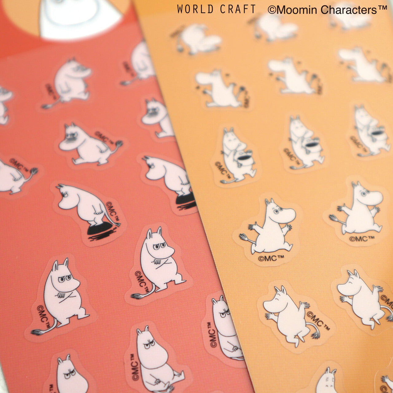 Japan World Craft Moomin Planner Stickers Face Series Angry Moomin Troll - Kawaii Toys
