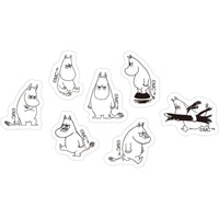 Japan World Craft Moomin Planner Stickers Face Series Angry Moomin Troll - Kawaii Toys