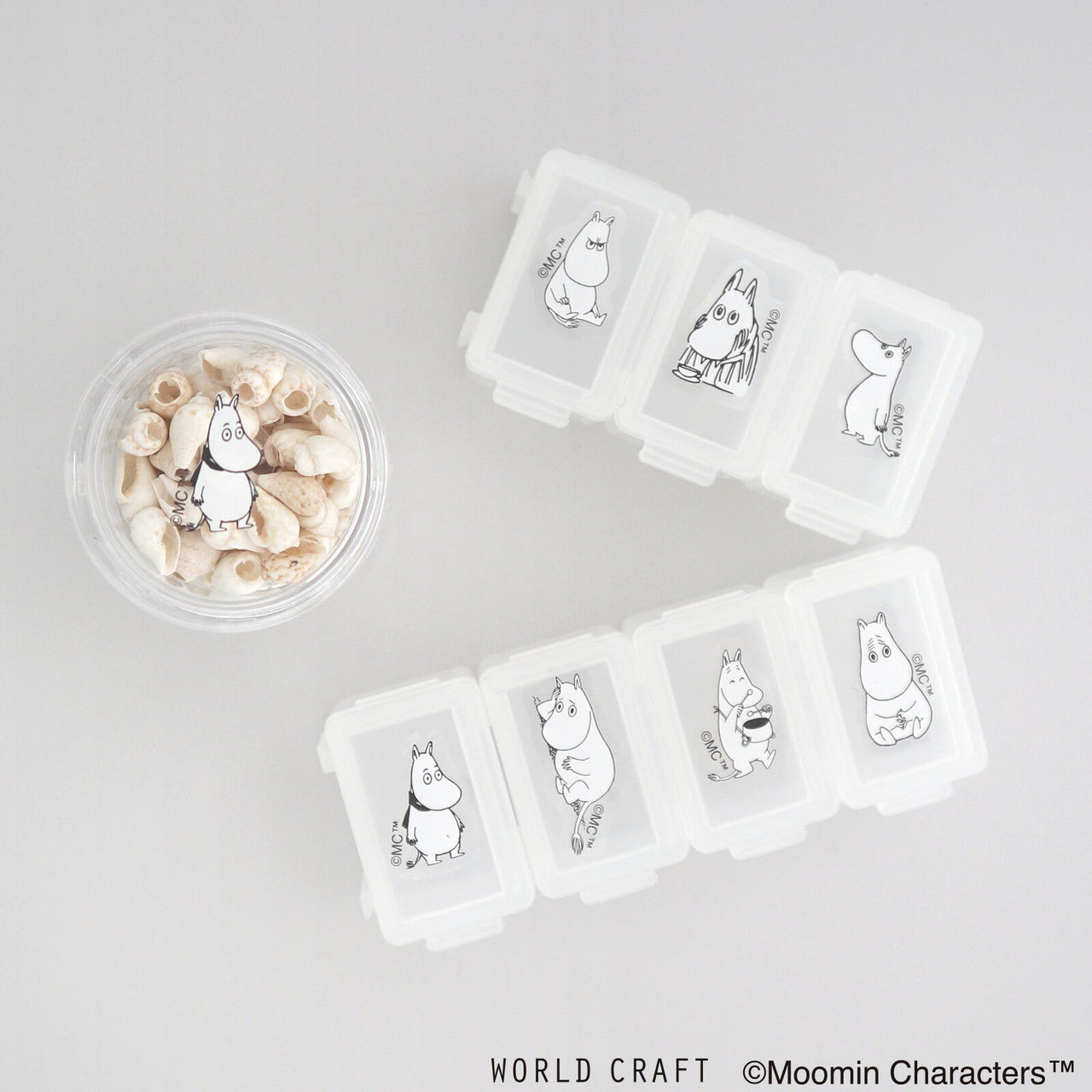 Japan World Craft Moomin Planner Stickers Face Series Thinking Moomin Troll - Kawaii Toys