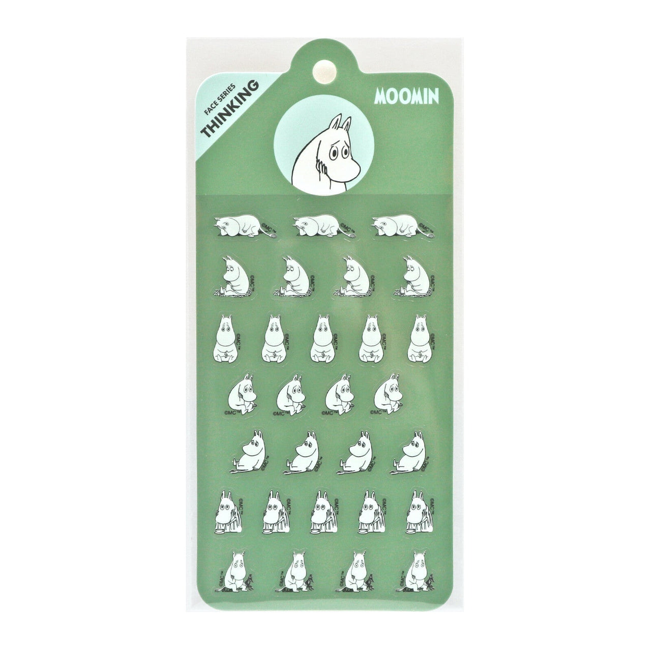 Japan World Craft Moomin Planner Stickers Face Series Thinking Moomin Troll - Kawaii Toys