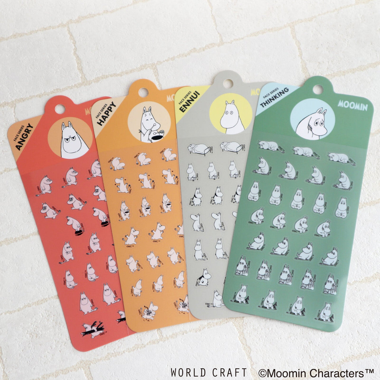 Japan World Craft Moomin Planner Stickers Face Series Thinking Moomin Troll - Kawaii Toys