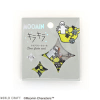 Japan World Craft Planner Stickers Moomin Sparkle Flake Sticker Clear Hattifatteners - Kawaii Toys