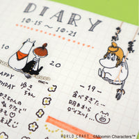 Japan World Craft Planner Stickers Moomin Sparkle Flake Sticker Clear Snorkmaiden - Kawaii Toys