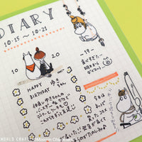 Japan World Craft Planner Stickers Moomin Sparkle Flake Sticker Clear Snorkmaiden - Kawaii Toys