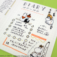 Japan World Craft Planner Stickers Moomin Sparkle Flake Sticker Clear Snorkmaiden - Kawaii Toys