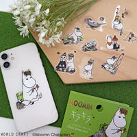 Japan World Craft Planner Stickers Moomin Sparkle Flake Sticker Clear Snorkmaiden - Kawaii Toys
