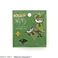 Japan World Craft Planner Stickers Moomin Sparkle Flake Sticker Clear Snufkin - Kawaii Toys