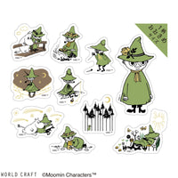 Japan World Craft Planner Stickers Moomin Sparkle Flake Sticker Clear Snufkin - Kawaii Toys