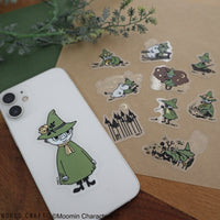 Japan World Craft Planner Stickers Moomin Sparkle Flake Sticker Clear Snufkin - Kawaii Toys