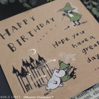 Japan World Craft Planner Stickers Moomin Sparkle Flake Sticker Clear Snufkin - Kawaii Toys