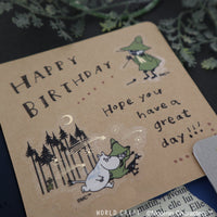 Japan World Craft Planner Stickers Moomin Sparkle Flake Sticker Clear Snufkin - Kawaii Toys