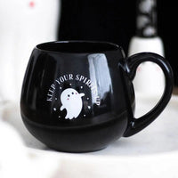 Keep Your Spirits Up Rounded Halloween Ghost Mug - Kawaii Toys