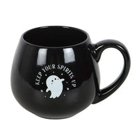 Keep Your Spirits Up Rounded Halloween Ghost Mug - Kawaii Toys
