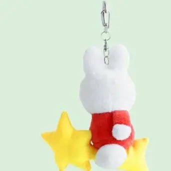 Miffy Dream Series Plush Keychain 12cm Miffy on Shooting Star - Kawaii Toys