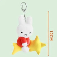 Miffy Dream Series Plush Keychain 12cm Miffy on Shooting Star - Kawaii Toys