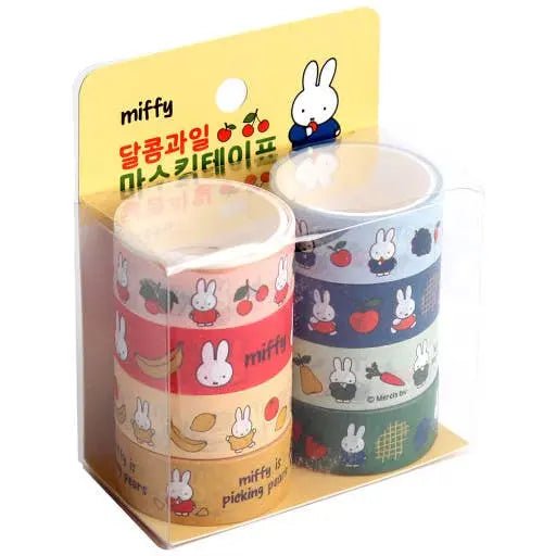 Miffy Sweet Fruit Deco Masking Tape 8 Pack Set - Kawaii Toys