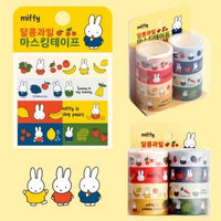 Miffy Sweet Fruit Deco Masking Tape 8 Pack Set - Kawaii Toys