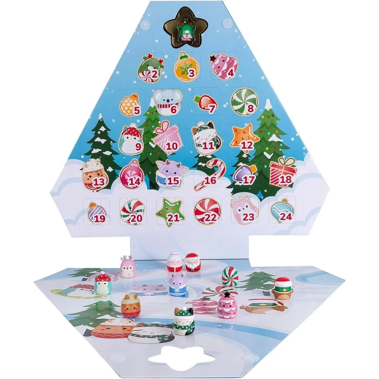 Original Squishmallows Squish - a - longs Holiday Countdown Calendar - Kawaii Toys