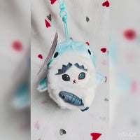 MofuSand Blue Bay Cat Shark Costume Plush 13cm