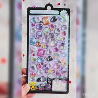 3D Crystal Stickers BonBon Drop BonBonland Cute Monster Ghosties