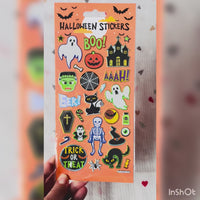 Halloween Boo! Large Foil Stickers