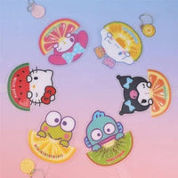 Sanrio Fruits Series Mini Fan Keyring - Random Blind Pack - Kawaii Toys