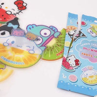 Sanrio Fruits Series Mini Fan Keyring - Random Blind Pack - Kawaii Toys