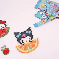 Sanrio Fruits Series Mini Fan Keyring - Random Blind Pack - Kawaii Toys