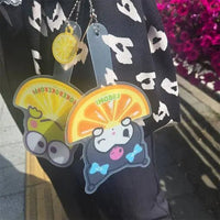 Sanrio Fruits Series Mini Fan Keyring - Random Blind Pack - Kawaii Toys