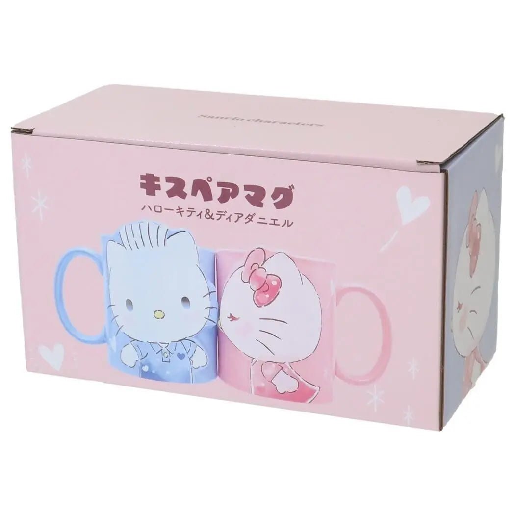 Sanrio Kiss Pair Mug Set - Dear Daniel & Hello Kitty - Kawaii Toys