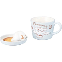 Sanrio Latte Art Mug Cinnamoroll 3D with Lid Light Blue - Kawaii Toys