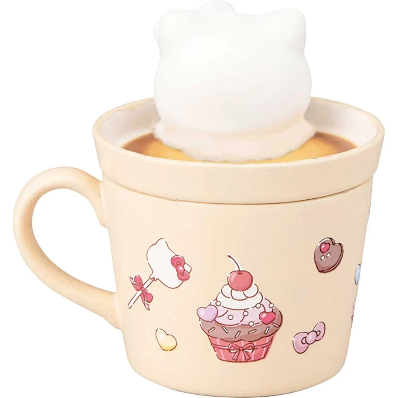Sanrio Latte Art Mug Hello Kitty 3D with Lid - Kawaii Toys