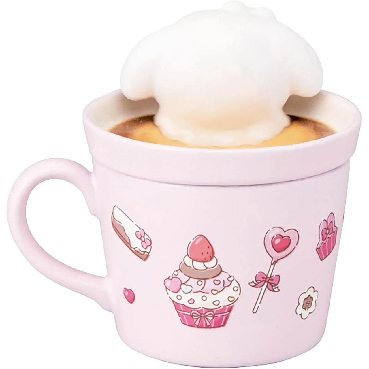 Sanrio Latte Art Mug My Melody 3D with Lid Pink - Kawaii Toys